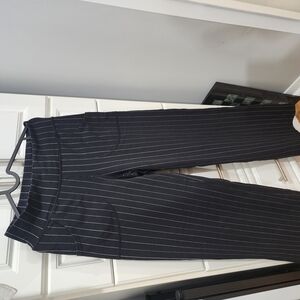 Black Pinstripe Pants